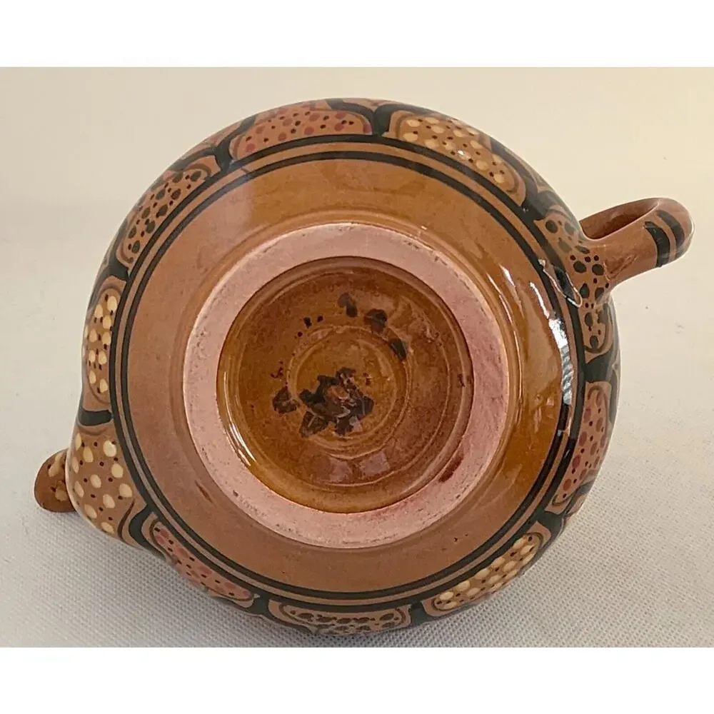 Le Souk Ceramique Tunisian Hand Painted Pottery Teapot Nabeul 8.5
